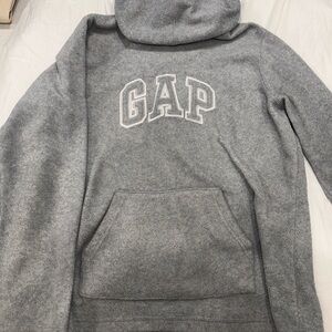 GAP Heather Gray Fleece Hoodie